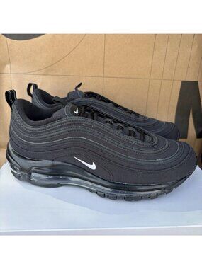 NEW Nike Air Max 97 Triple Black White Reflective FZ0815-900 Women Size 7.5